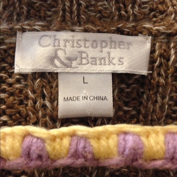 Christopher & Banks sweater coat - size large - Picture 4 of 4